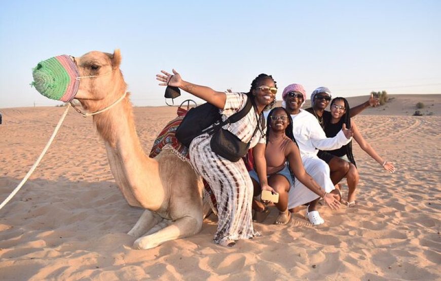 Dubai Desert Safari Dune Bashing, 60min ATV Quad, Camel Ride, BBQ