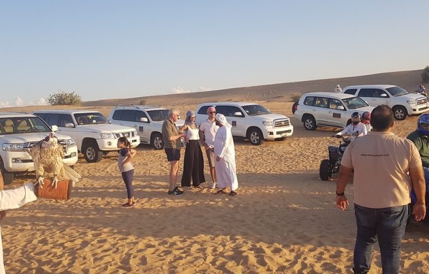 Dubai Desert Safari Dune Bashing, 60min ATV Quad, Camel Ride, BBQ